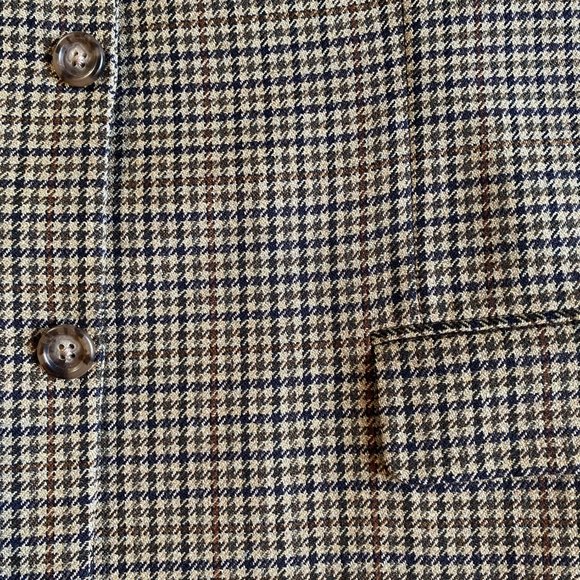 Burberry Mens suit Jacket Windowpane 44L Wool - Picture 4 of 9